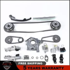 Timing Chain Kit Oil Pump VVT Control Solenoid Guide For Nissan Maxima Quest 3.5