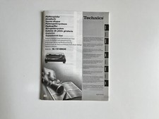 Technics SL1200 1210 M5G Bedienungsanleitung Beschreibung Dokument Manual