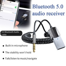 Bluetooth Aux Adapter Dongle USB To 3.5mm Jack Car Audio Receiver/transmitter UK