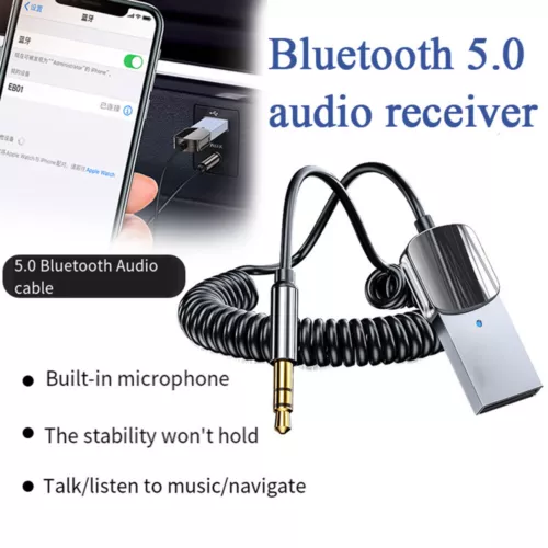 Adattatore Ausiliario Bluetooth Dongle Usb A Jack Da 3 5 Mm Ricevitore Audio &
