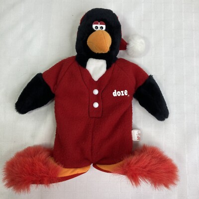 Doze Clothes Sweet Stuff Penguin Zippered Pajamas Plush Standing Vintage 1996
