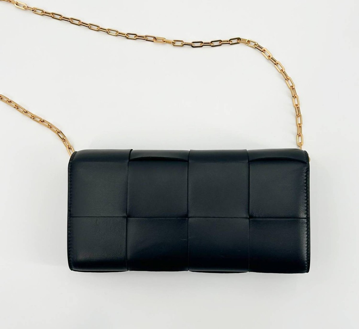Bottega Veneta Women's Cassette Leather Chain Wallet Size One Size