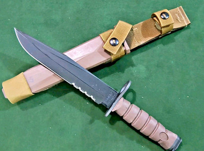 Vintage Genuine OKC-3S Knife USMC Bayont & Original Sheath Ontario Knife Co OKC