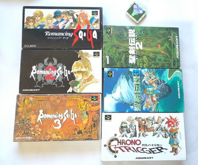 Lot 6 SFC Chrono Trigger Romancing SaGa 1 2 3 Seiken Densetsu 2 3 Japan Game