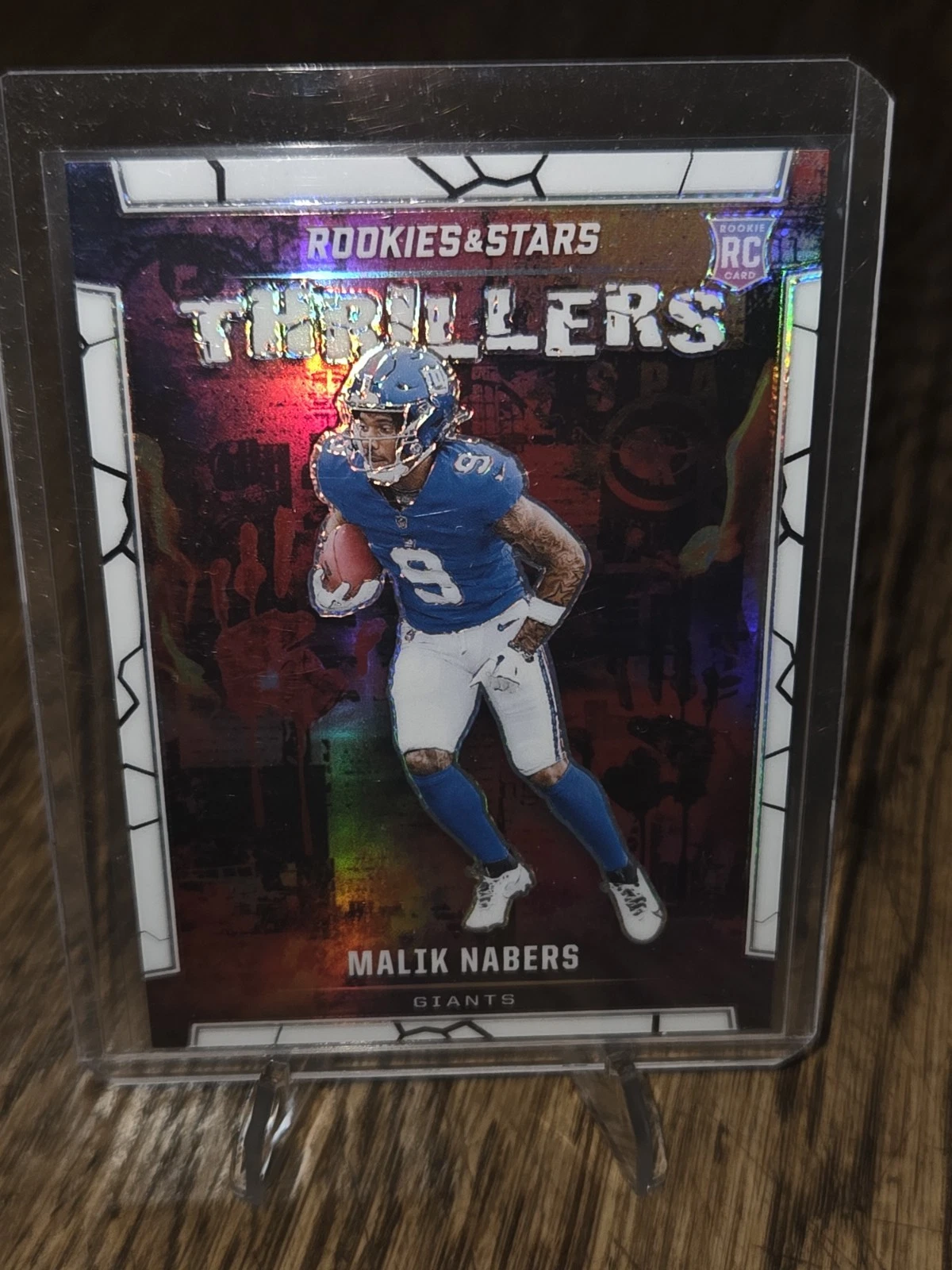 Malik Nabers Panini Rookies & Stars Thrillers #TMNS White