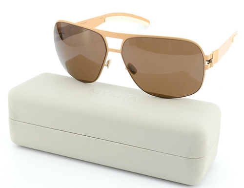 MYKITA Sonnenbrille No.1 Sun CLIFFORD Col094 62-12 Nude Brown Pilot M-L Germany - Picture 3 of 12