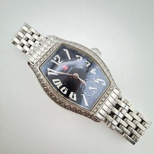 Michele Coquette Mini 71-9001 Diamond Bezel Stainless Steel Ladies Watch AAW53
