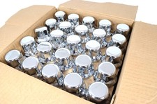 Promolink Radmutterkappen LKW 32mm Chrom Alcoa kompatibel Extraschutz