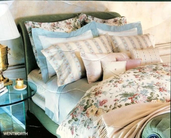 Ralph Lauren Remnants WENTWORTH FLORAL Sateen Designer FABRIC Remnants Pieces - Image 3 of 3