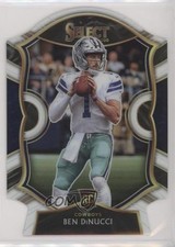 2020 Panini Select Concourse White Prizm Die-Cut Ben DiNucci #99 a8x