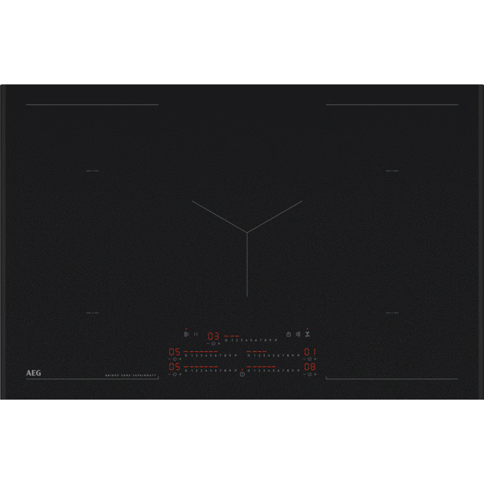 AEG NIK85M00AZ Multi Bridge SaphirMatt Induction Hob 80cm
