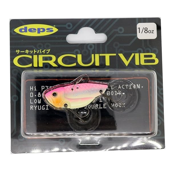 Deps Circuit Vib 1/8oz Bass fishing lure Pink back From Stylish anglers Japa FS