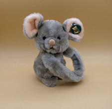 VTG Dakin Mouse Hugger Plush Hugging Stuffed Animal Gray Hook  Loop Arms