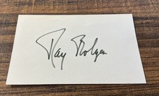 WIZARD OF OZ, Ray Bolger, Handsigned Index Card,The ScareCrow, Great For Display