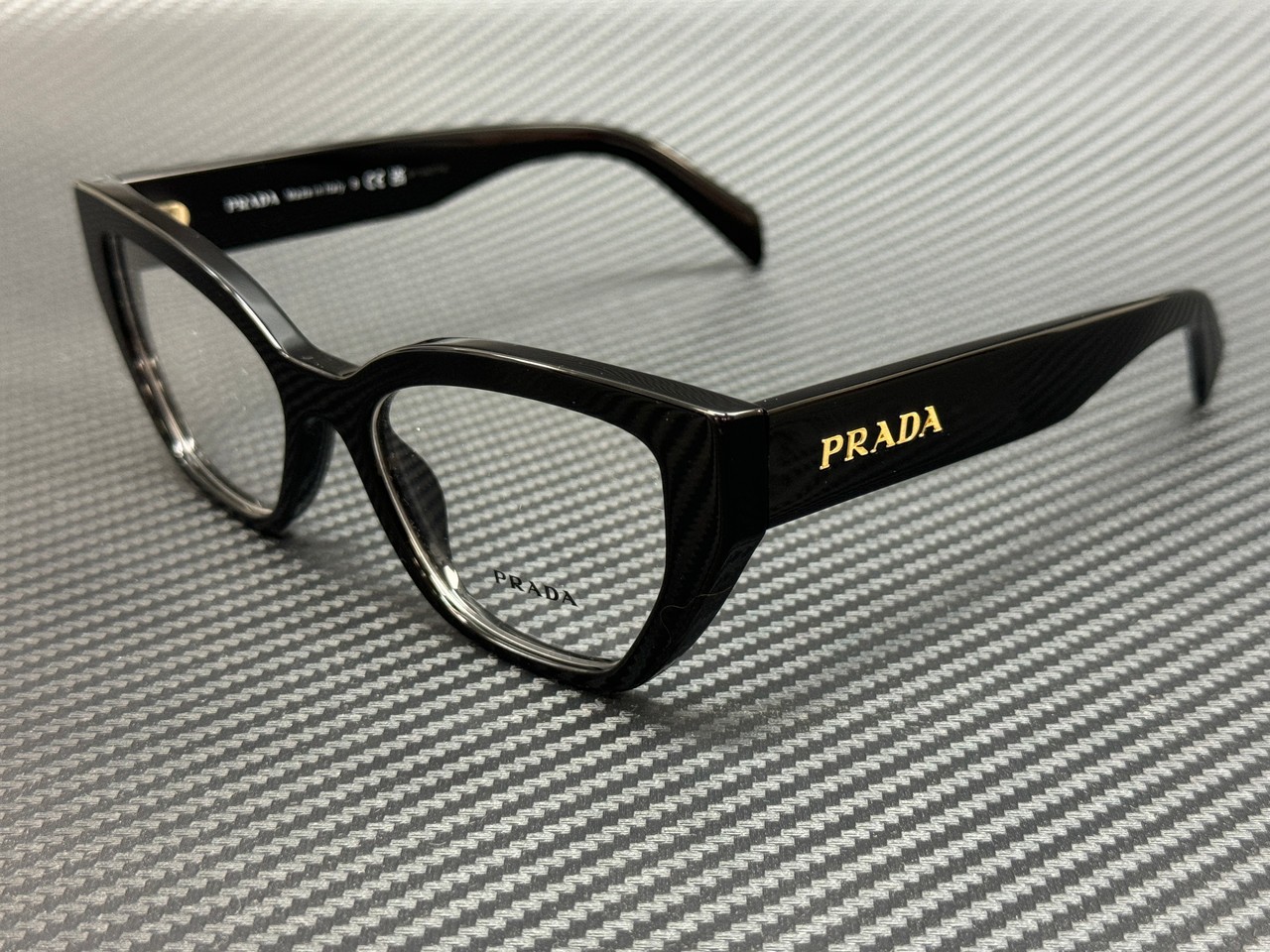 PRADA PR A16V 16K1O1 Black 53 mm Women's Eyeglasses