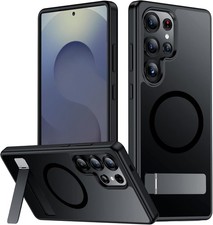 Magnetic Samsung Galaxy S25 Ultra Case, Military Grade Drop Protection, Black