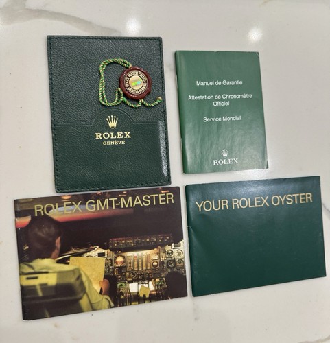 OEM Vintage 2006 Rolex GMT Master II Booklet SET 16710LN 16710 BLRO Pepsi /Coke