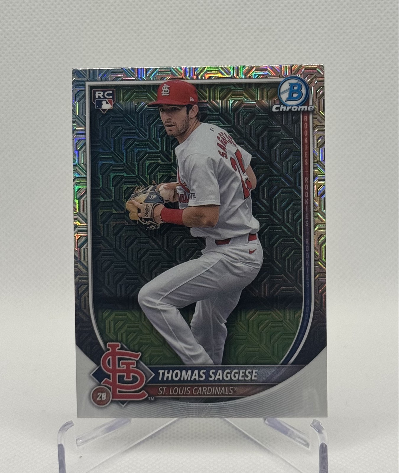 2025 Bowman - Thomas Saggese #57 Chrome Mojo Refractor (RC)