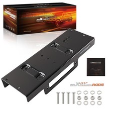 Heavy Duty Black Winch Mount for SUV Truck ATV UTV 10x4.5 Steel Bracket