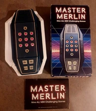1982 Master Merlin Parker Brothers Electronic Handheld Game, Box, Instructions 
