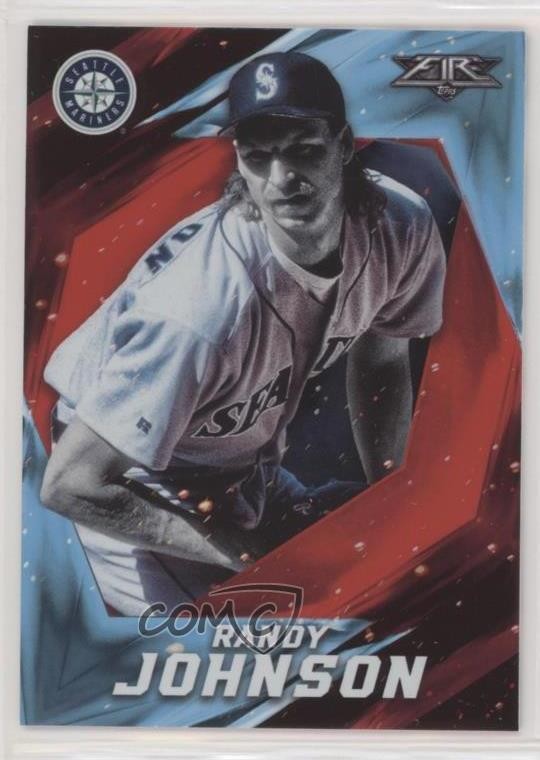 2017 Topps Fire Red Flame Randy Johnson #4 HOF 4l3