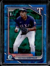 2024 Bowman Chrome Sapphire Yolfran Castillo Prospects #BCP-159 Rangers