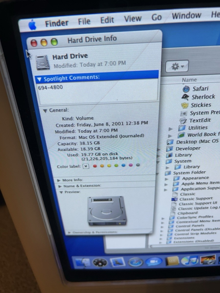 Apple eMac G4 (700MHz, 1GB RAM, Mac OS X 10.4.11) – Working