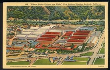 1937 First National Studios Burbank CA Historic Vintage Postcard