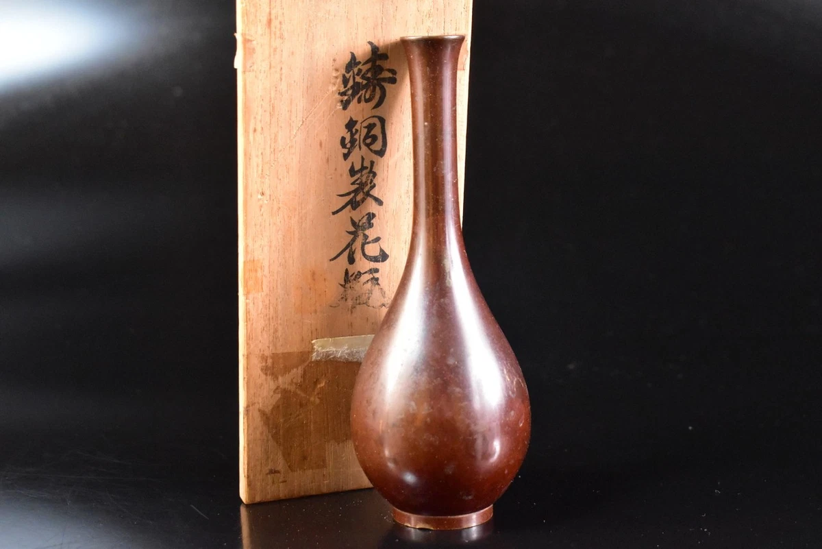 铜日本古董花瓶| eBay