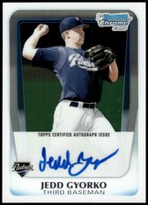 2011 Bowman #BCP83 Jedd Gyorko Chrome Prospect Autographs