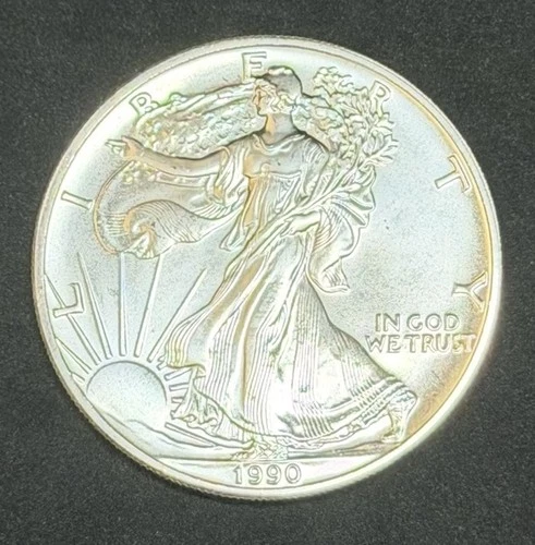 1990 American Silver Eagle 1 Oz .999 Fine Coin, No Reserve #610