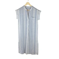 RAILS Suri Blue Dusk Stripe Sleeveless Cover Up Tunic Dress Size XS Boho Coastal