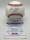Bob Feller HOF 62 Cleveland Indians Signed Autograph OMLB Baseball PSA DNA *88