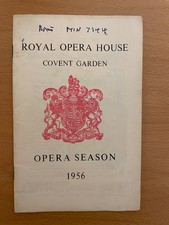 Royal Opera House Covent Garden 1956 programme - Bizet's Carmen