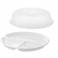 Westmark Mikrowellen-Set, 2-Tlg., MenüTeller Und Abdeckhaube, Ø 25 Cm, 224022E6