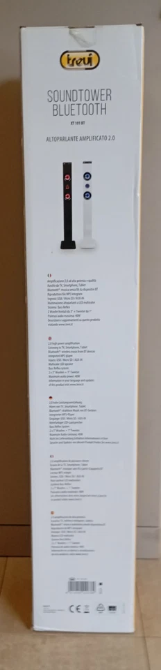 Trevi- XT 101 BT- Altoparlante Amplificato a Torre 2.0 bluetooth - Nero - Immagine 3 di 4