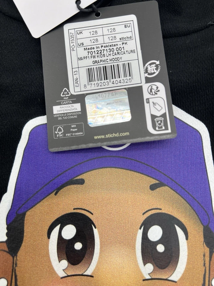 Official Formula One AMG Youth Size 128 MercedesHoodie FREE SHIPPING - Image 3 of 4