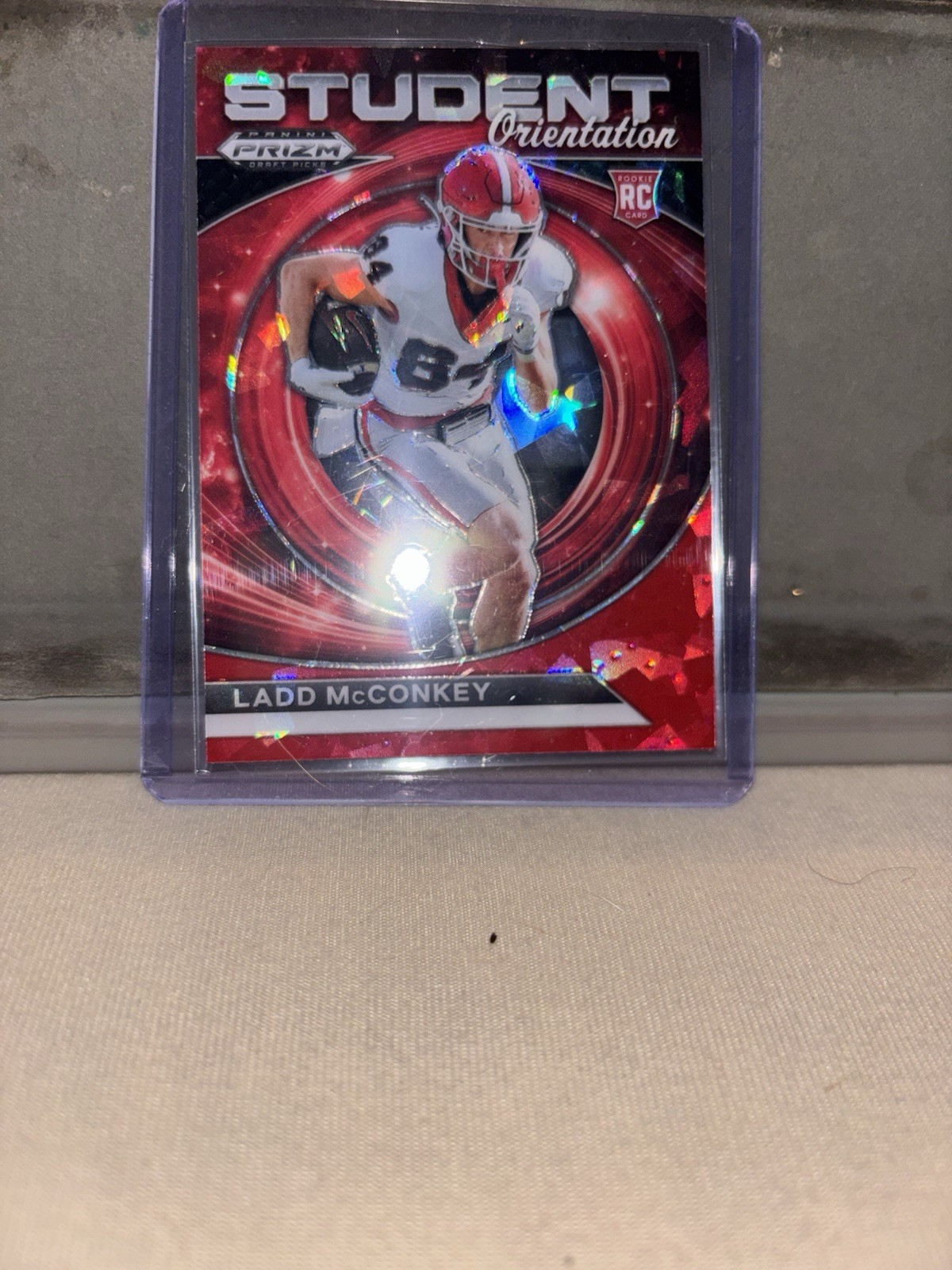 2024 Panini Prizm Draft Picks - Student Orientation Ladd McConkey Red Ice Prizm