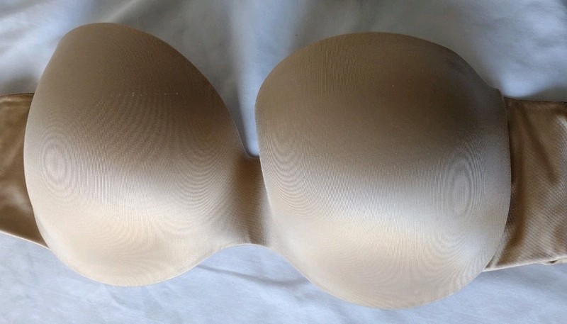 Maidenform Strapless #DM9472 Underwire Bra 40C BEIGE LIGHTLY PADDED STRAPS IS M