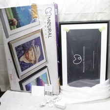 MEURAL Canvas 27" LEONORA Black WIFI Connected Smart Art 29"X19" FRAME