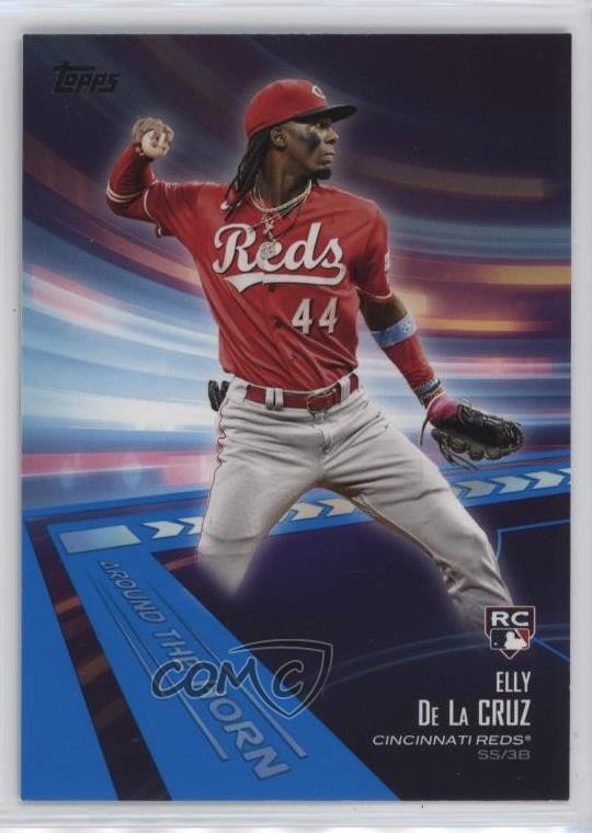 2024 Topps Series 2 Around the Horn Blue Elly De La Cruz #ATH-19 Rookie RC 02v3