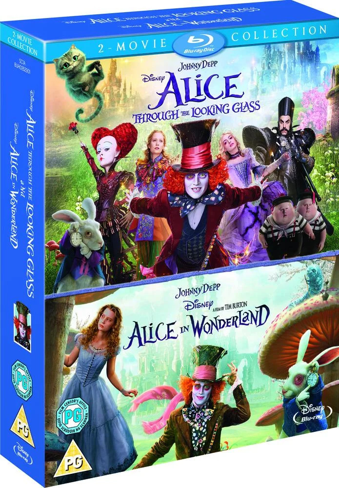 Alice In Wonderland / Alice Through The Looking Glass (2016) Blu-Ray