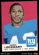 1969 Topps #37 Spider Lockhart Giants-FB North Texas 5 - EX