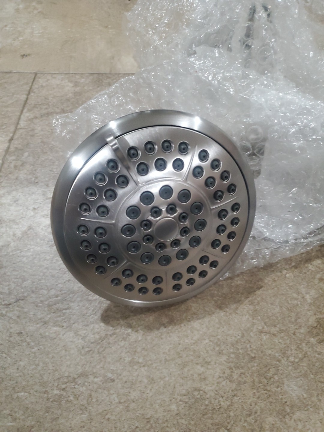 Delta Lahara 5-Setting Raincan Shower Head Stainless SS Brushed Nickel BN