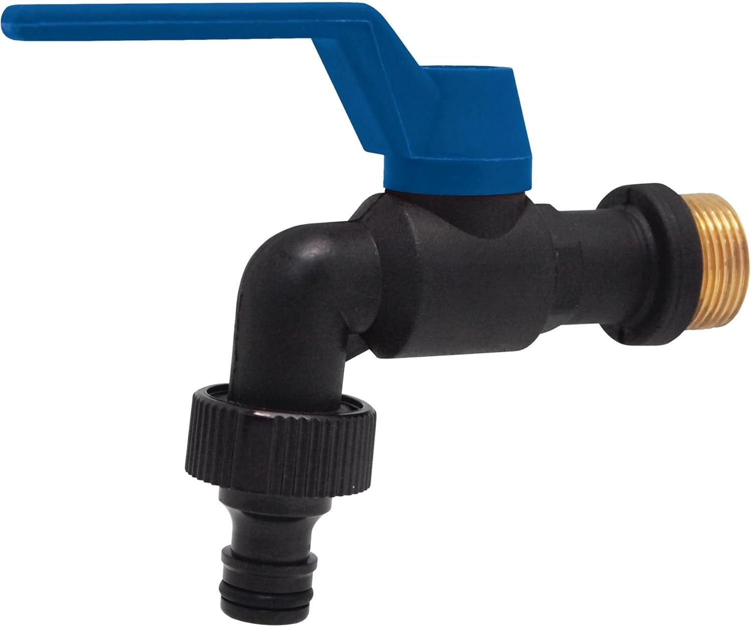 Chrome Garden Tap 3/4in - Frost-Resistant Outdoor Faucet with Hose Connection