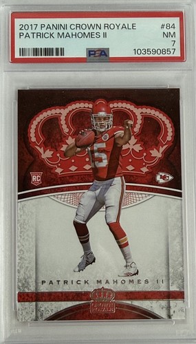 2017 Panini Preferred - Crown Royale Rookies Patrick Mahomes II #84 (RC) PSA 7