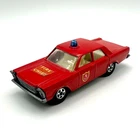 Matchbox Lesney Superfast Series 59 Ford Galaxy Fire Chief Car, Made in England
