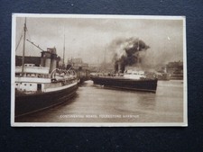 PRINTED POSTCARD. CONTINENTAL BOATS, FOLKSTONE HARBOUR, KENT.