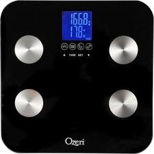 Ozeri Touch 440 lbs Total Body Weight Scale Body Fat, Muscle, Bone, Weight G177