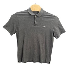 Vineyard Vines Mens Classic Fit Pique Polo Shirt Gray Short Sleeve Size M